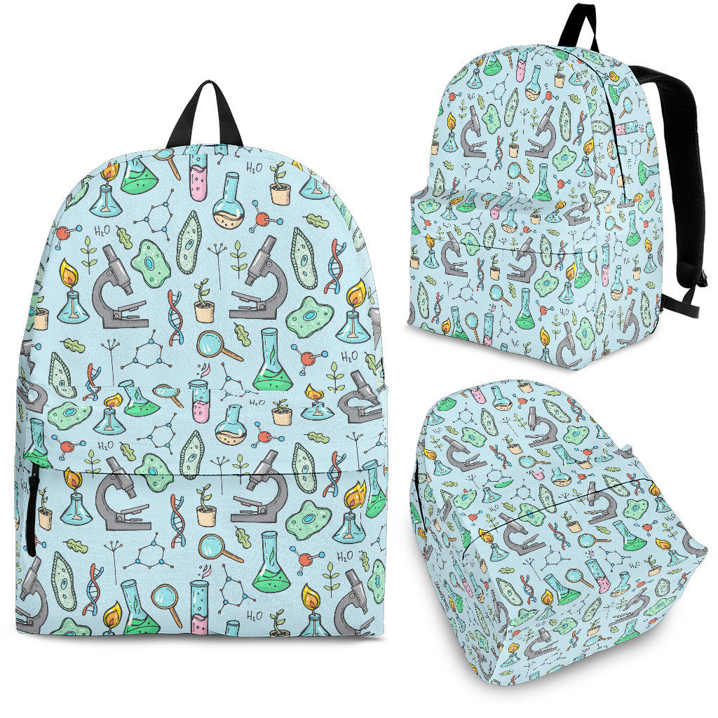 Science Equipment Pattern Backpack