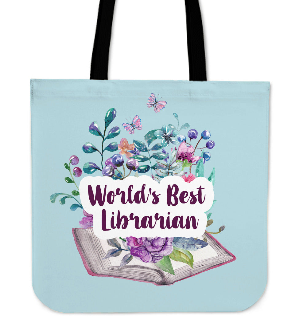 Best Librarian Linen Tote Bag