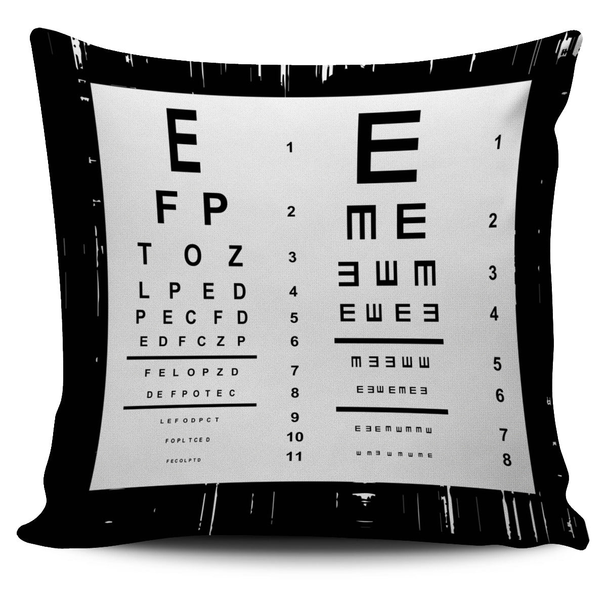 Optometrist Eye Chart Pillow Cover