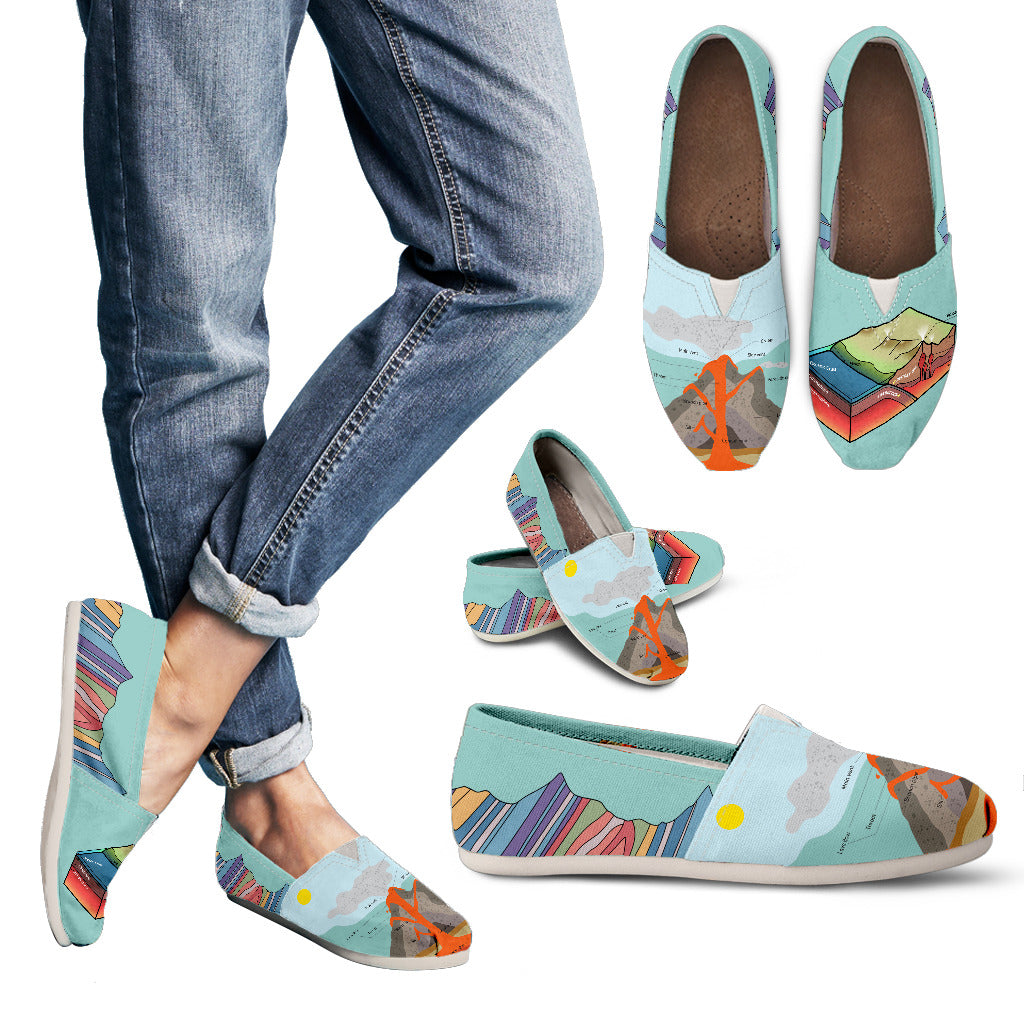 Geology Diagram Casual Shoes