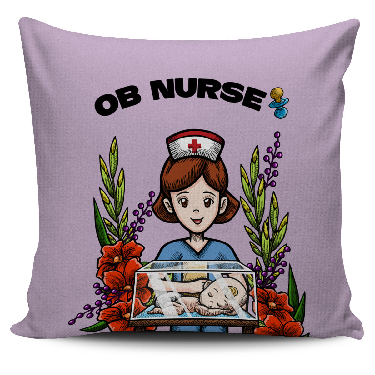 OB Nurse Pillow Cover