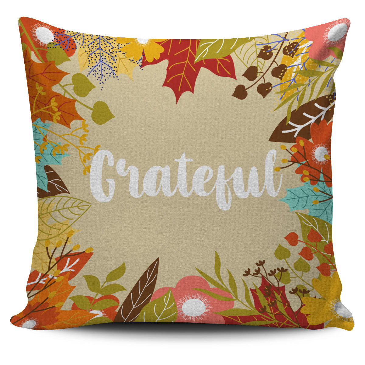 Grateful Thanksgiving Pillow Cover