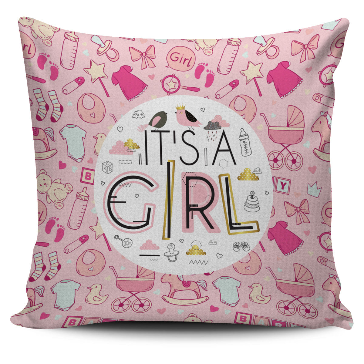 Gender Reveal Pillow Cover