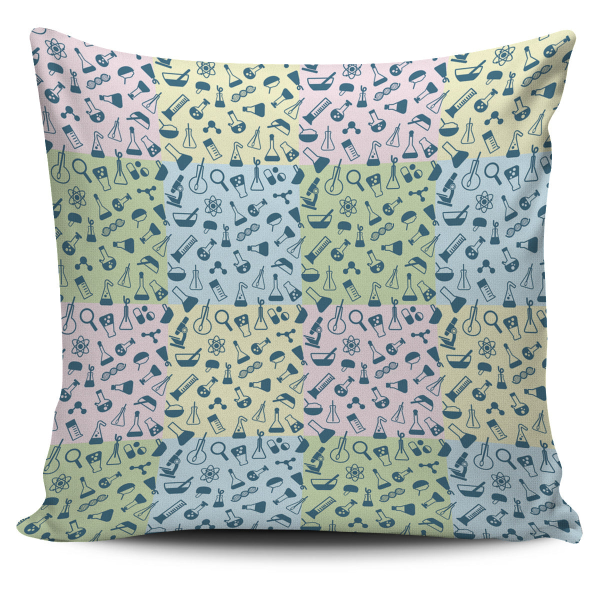 Science Symbols Pillow Cover