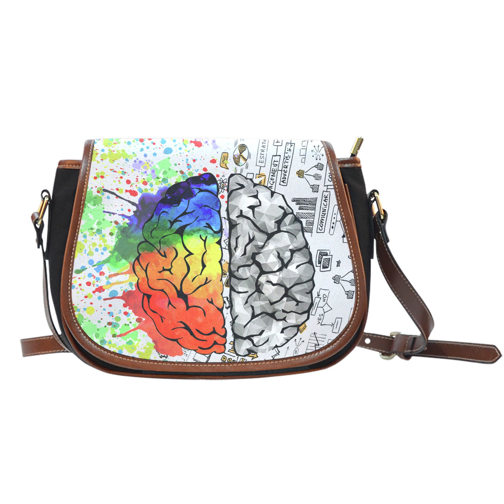 Left brain right brain laptop case sale