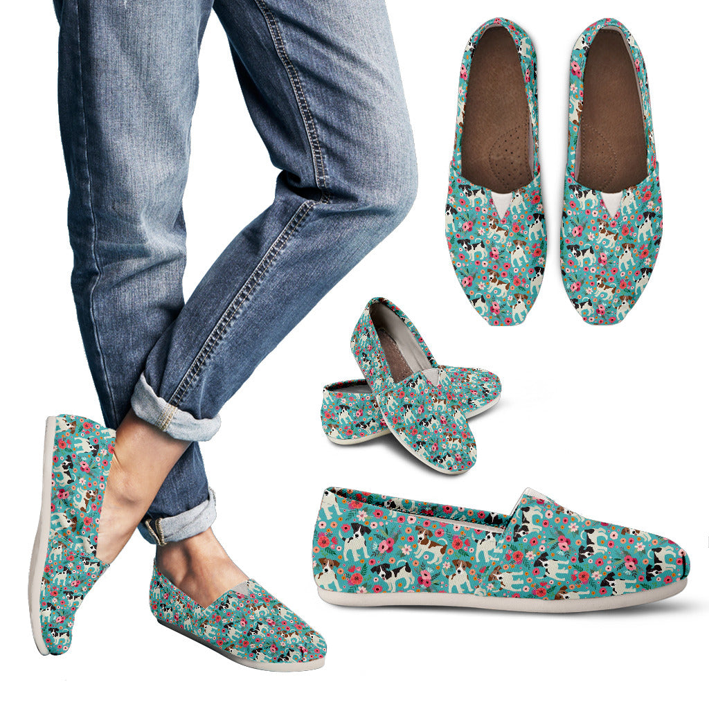 Jack Russell Flower Casual Shoes