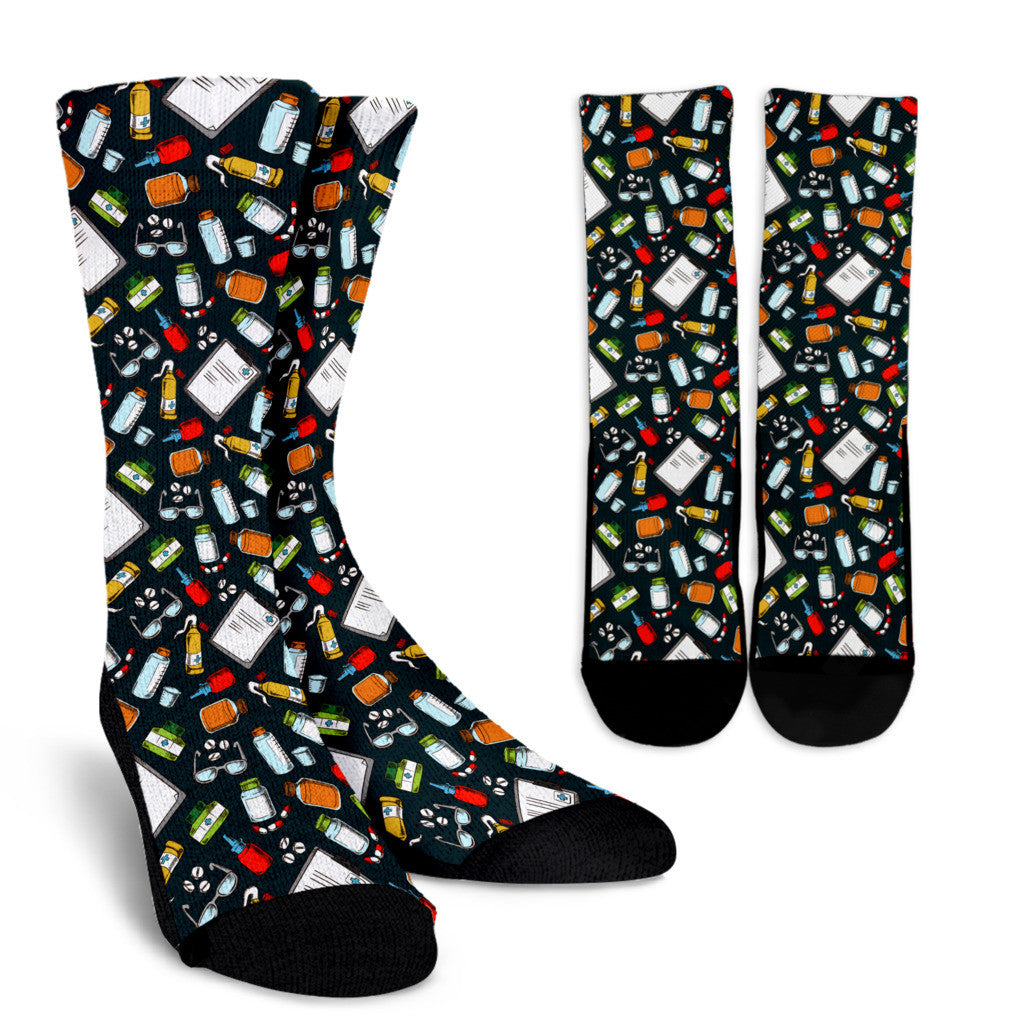 Pharmacist Pattern Socks