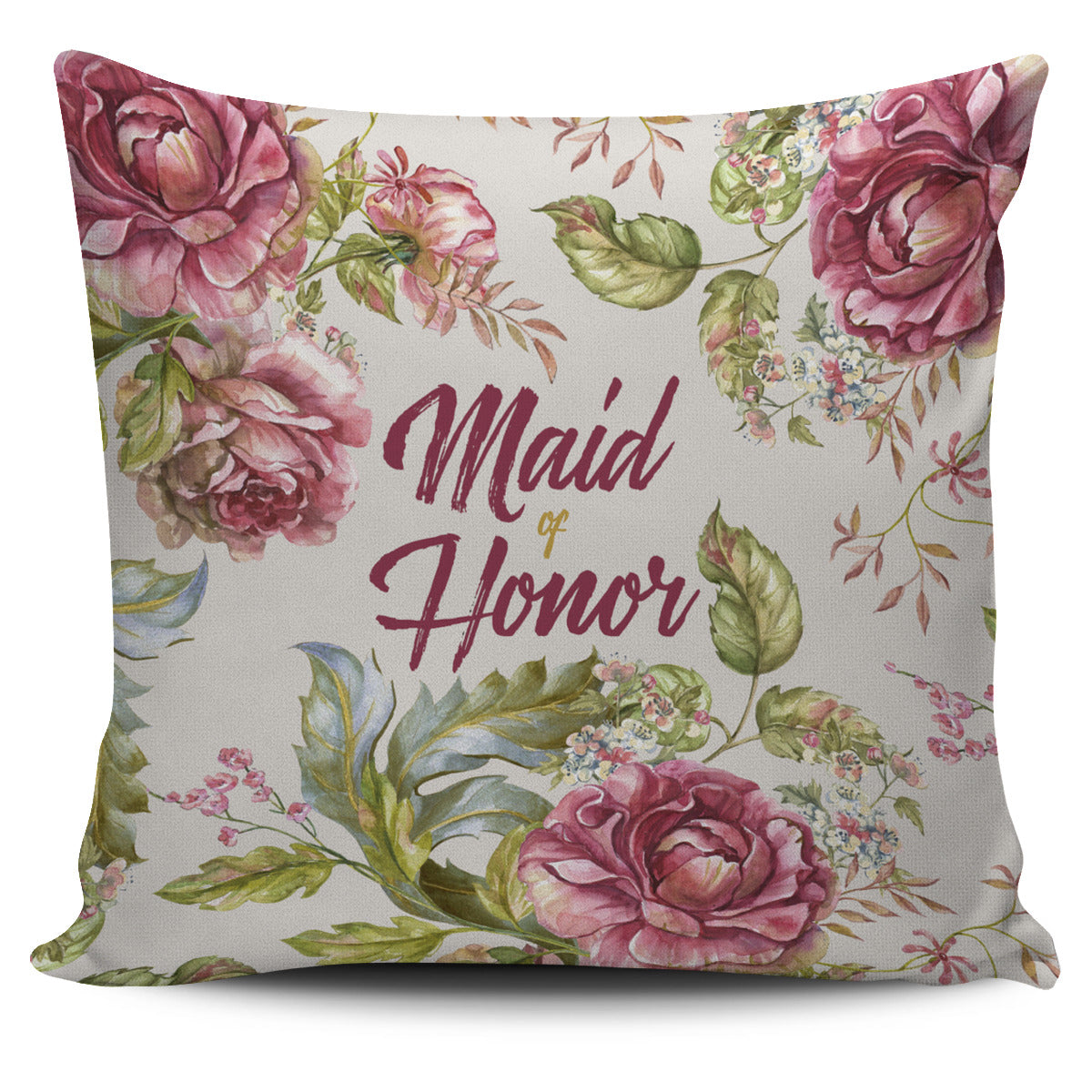 Maid Of Honor Pillow Cover