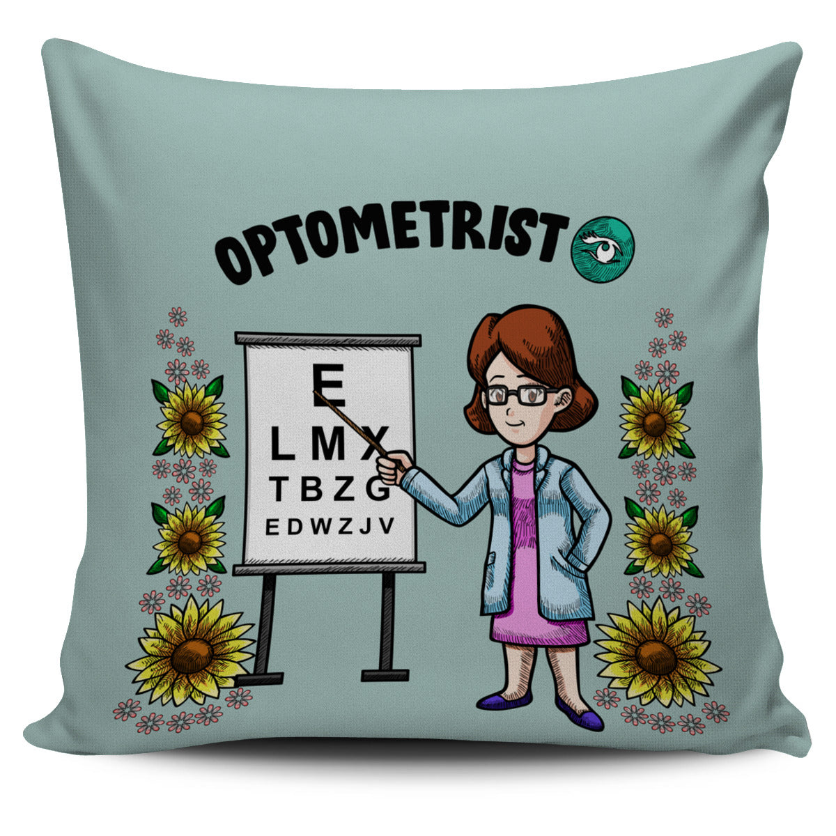 Optometrist Pillow Cover