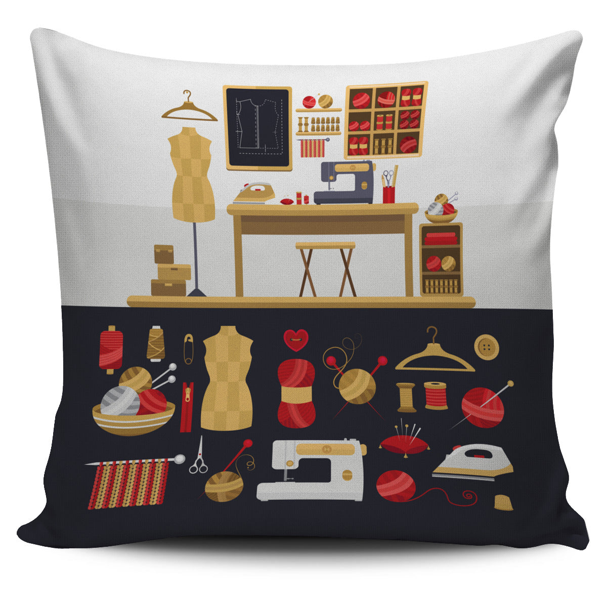 Sewing Nook Pillow Cover