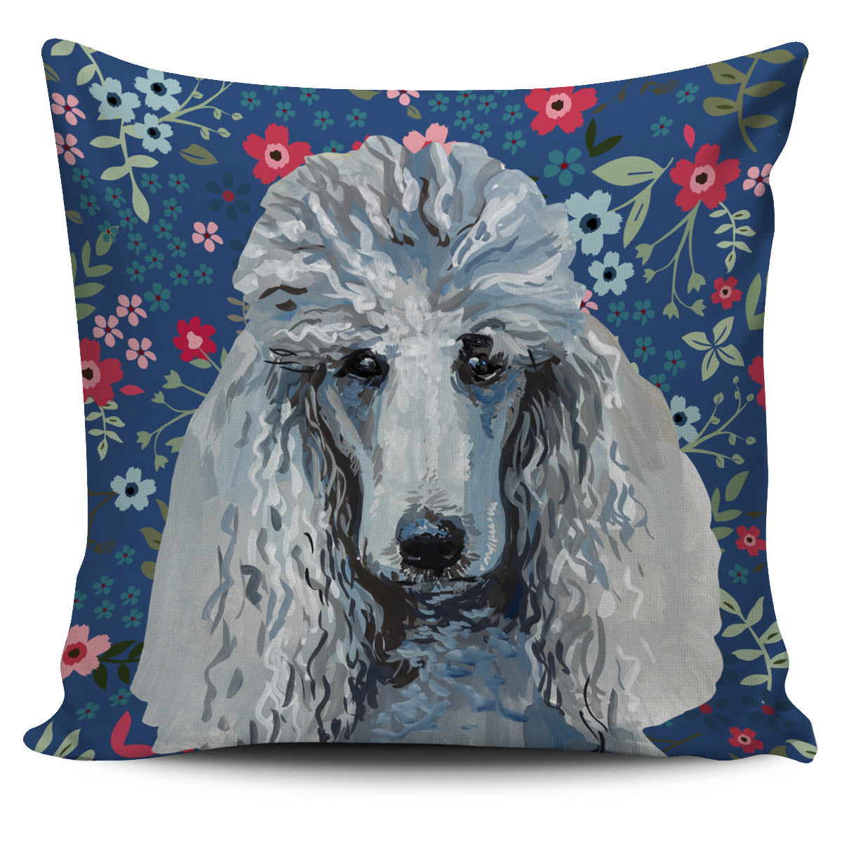 Poodle Sweetheart Pillow Cover