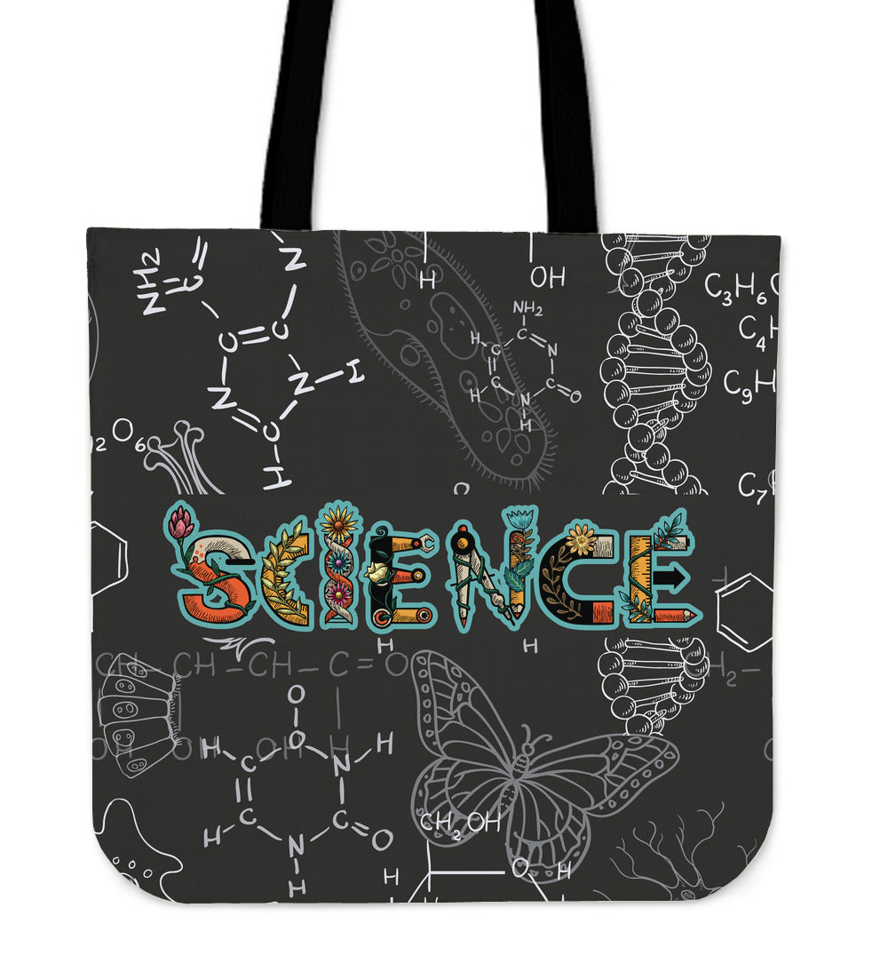 Science Foliage Linen Tote Bag