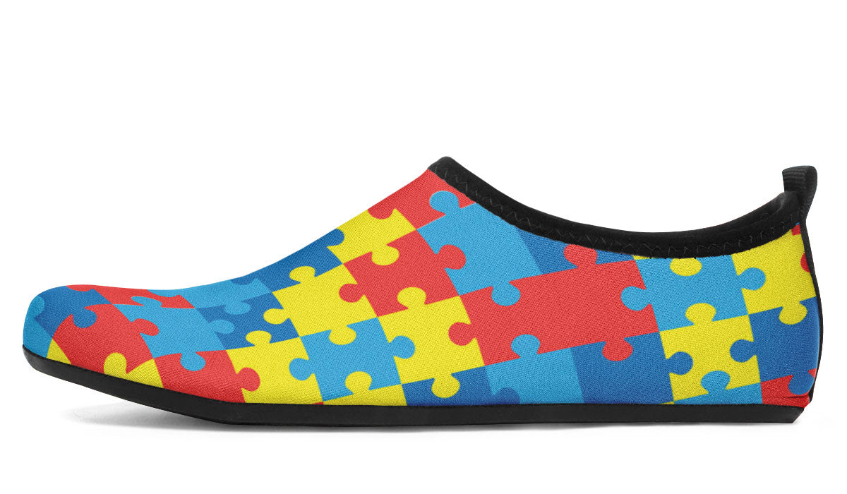 Autism Awareness Aqua Barefoot Shoes