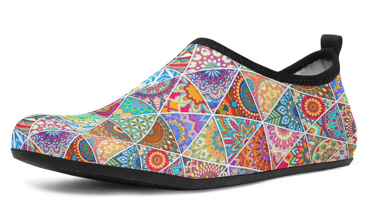 Bohemian Pattern Aqua Barefoot Shoes