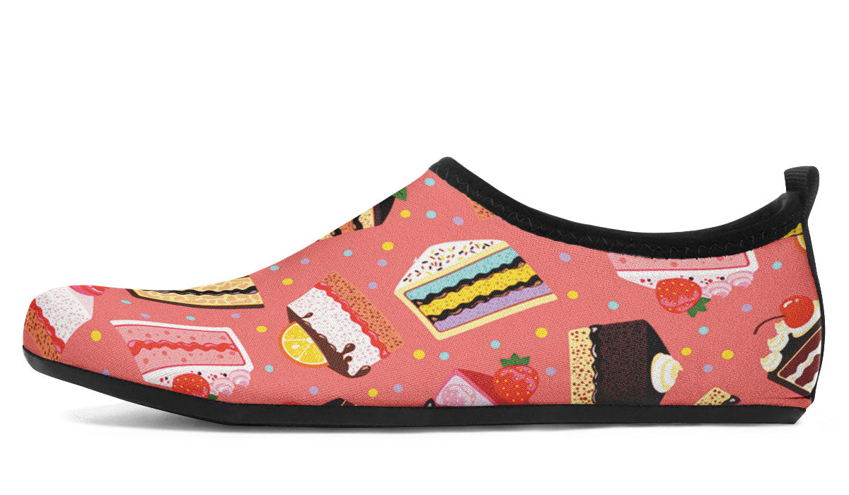 Cake Slice Pink Aqua Barefoot Shoes