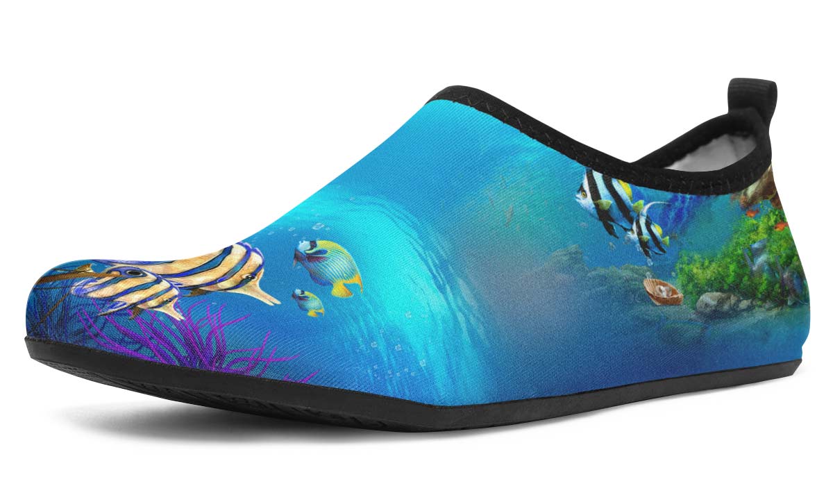 Tropical Ocean Aqua Barefoot Shoes