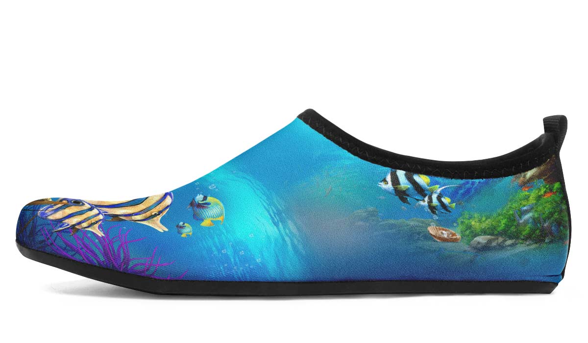 Tropical Ocean Aqua Barefoot Shoes
