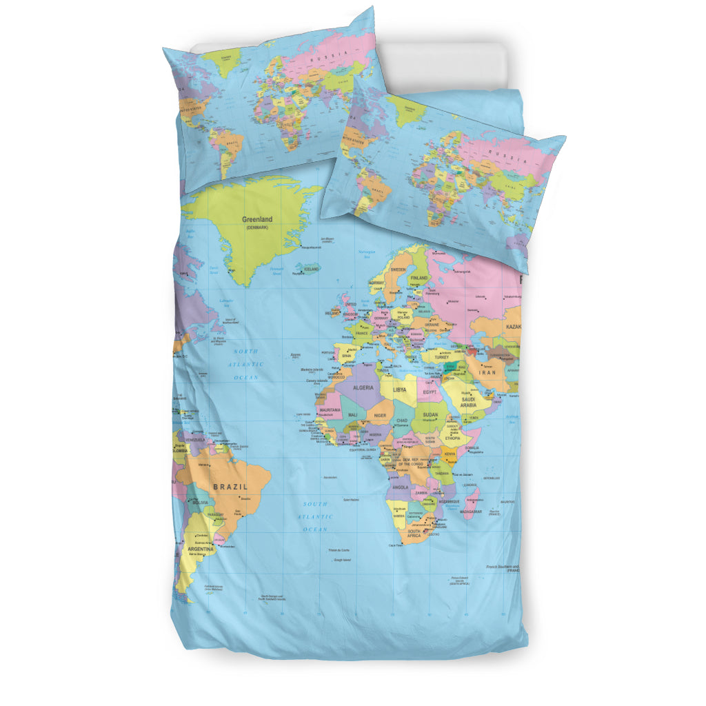 Geography Globe Bedding Set