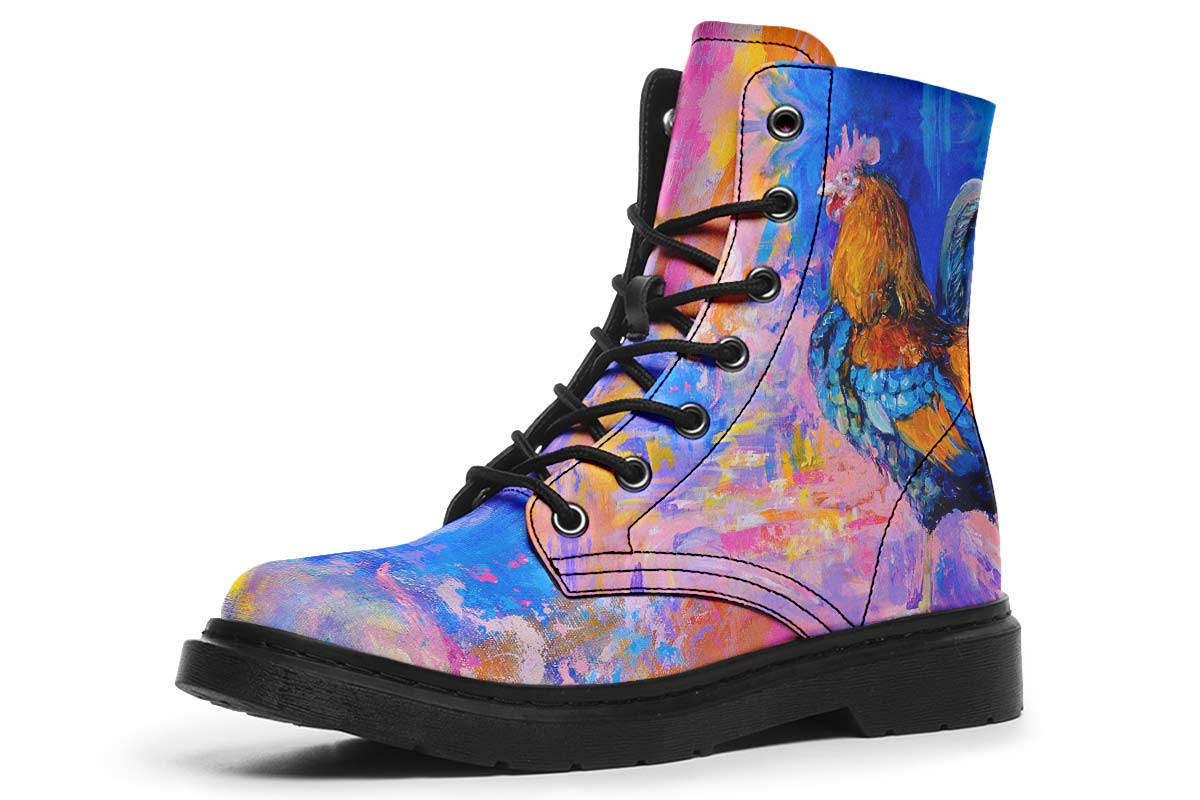Chicken Painting Boots