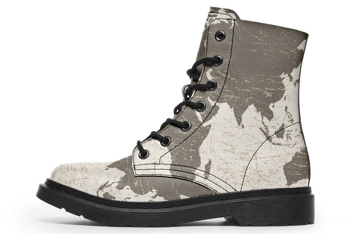 Geography Map Boots