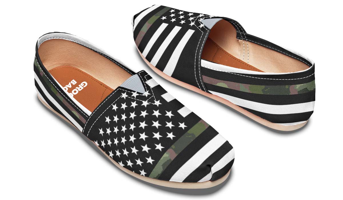 Camo American Flag Casual Shoes