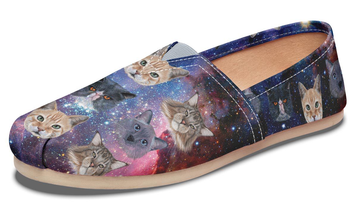 Cosmic Cat Casual Shoes