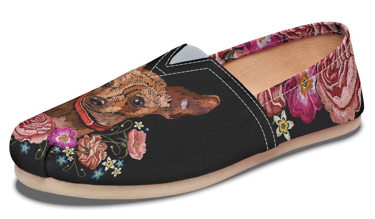 Embroidery Chihuahua Casual Shoes