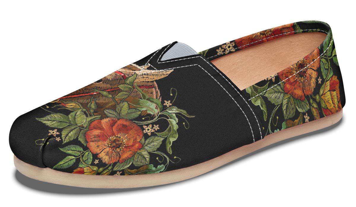 Embroidery Horse Casual Shoes