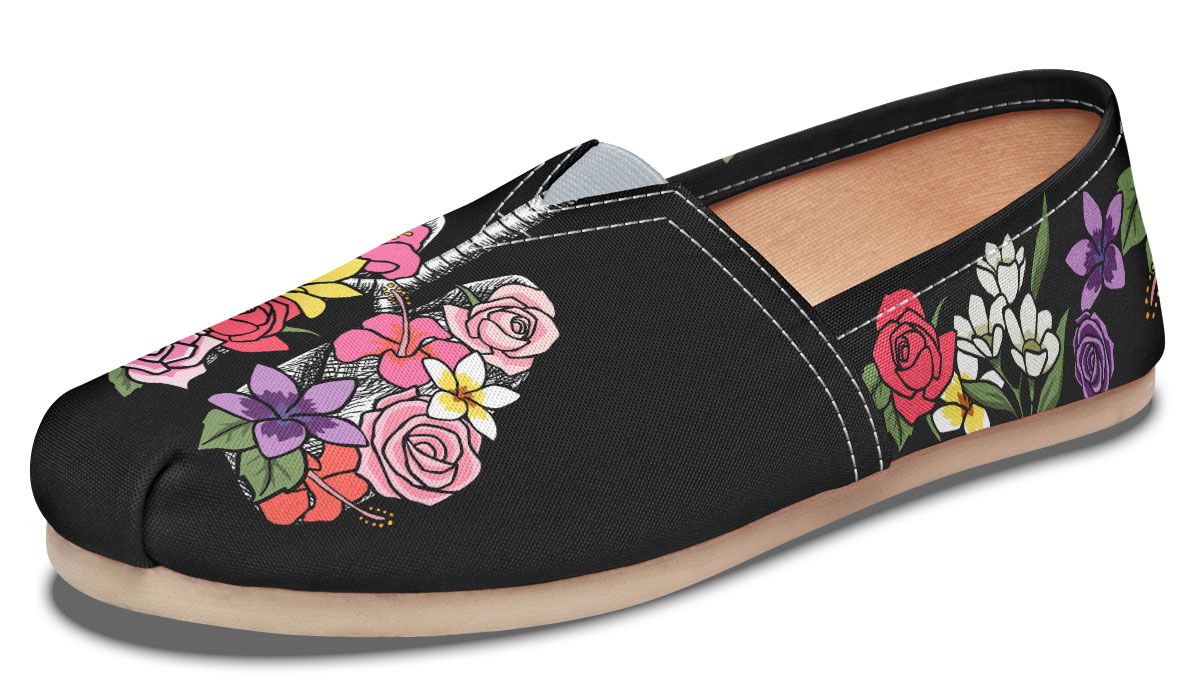 Floral Anatomy Lungs Casual Shoes