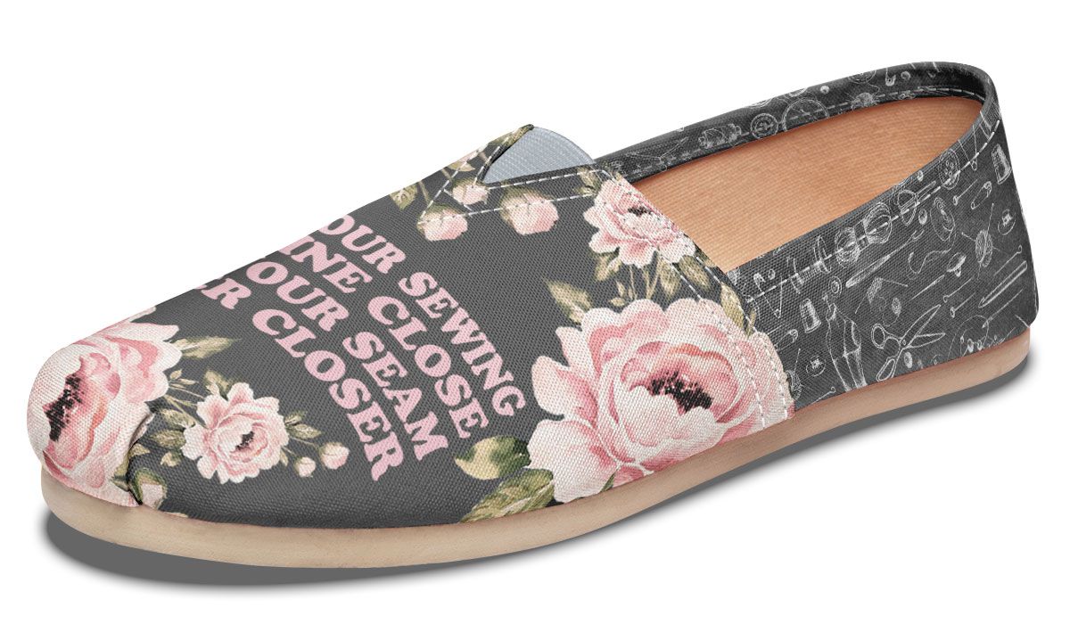 Floral Sewing Casual Shoes
