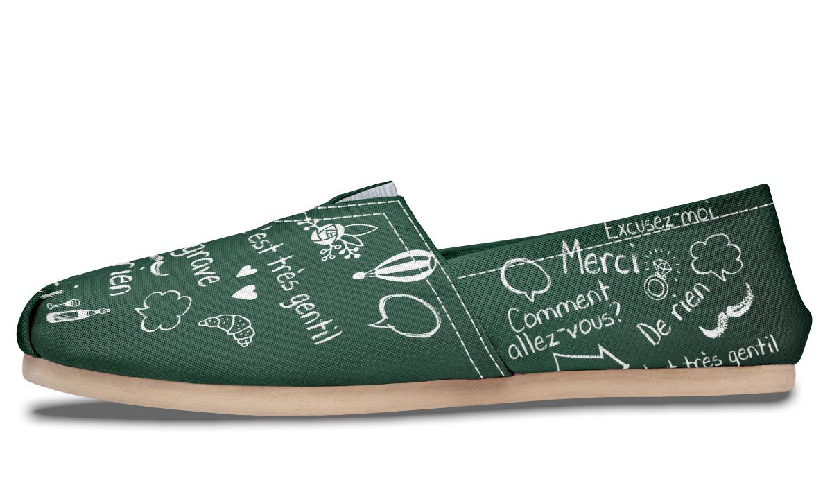 French Chalk Board Casual Shoes
