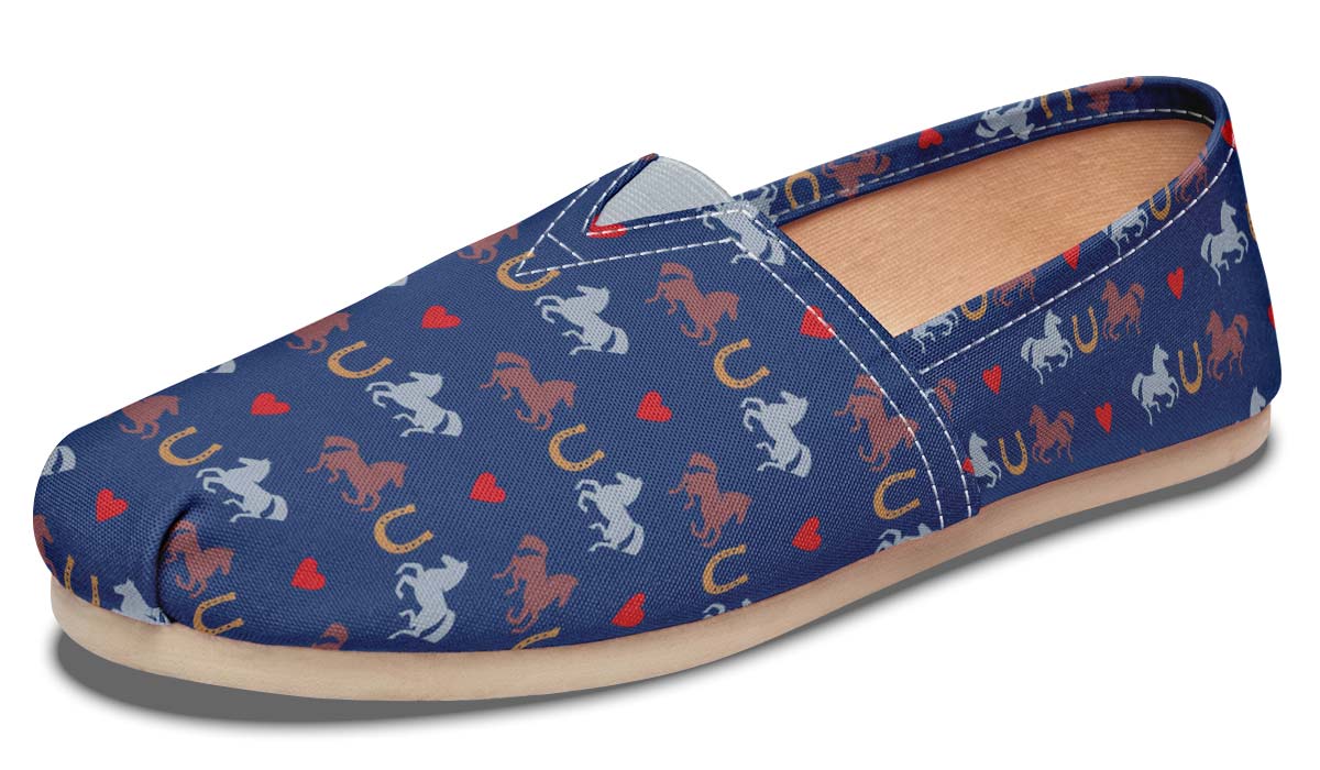 I Love Horse Racing Casual Shoes