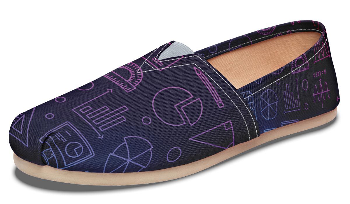 Math Chart Casual Shoes