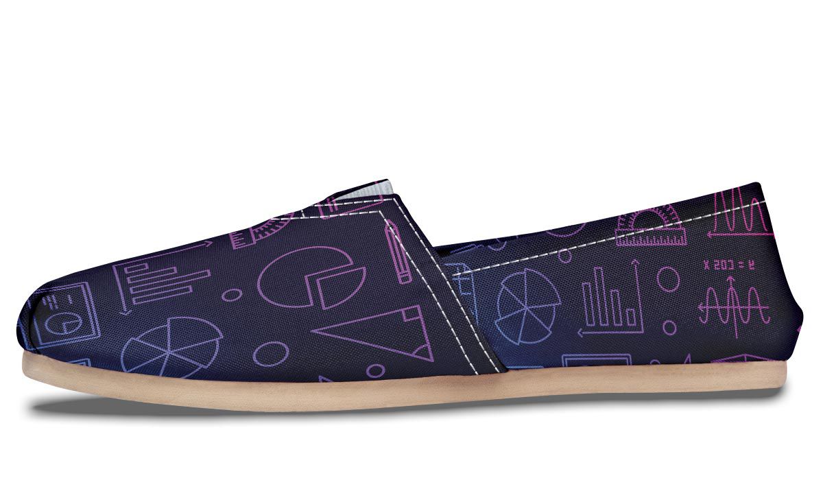 Math Chart Casual Shoes