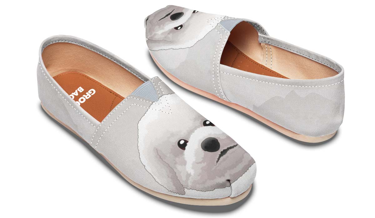 Real Bichon Frise Casual Shoes