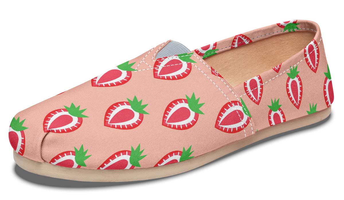 Strawberry Pattern Casual Shoes