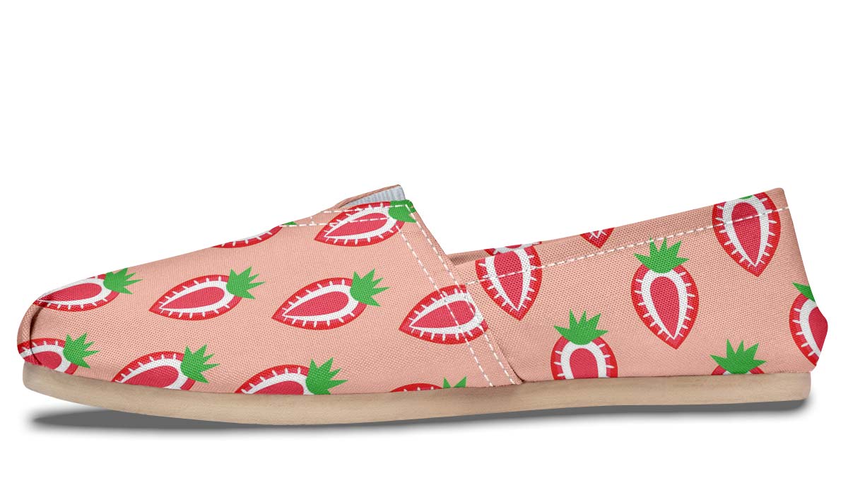 Strawberry Pattern Casual Shoes
