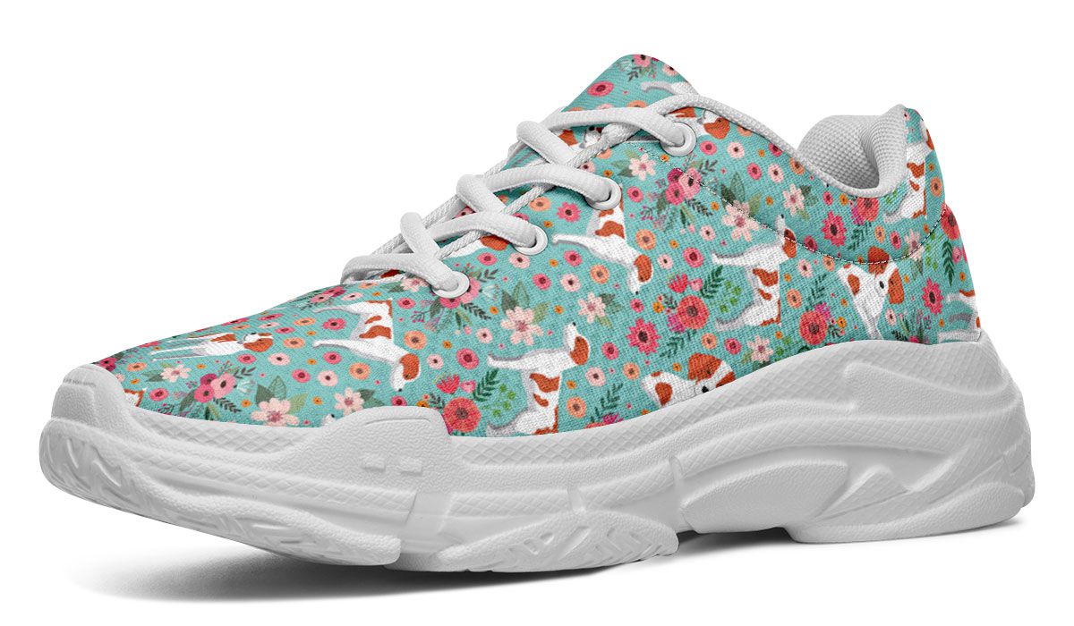 Brittany Flower Chunky Sneakers