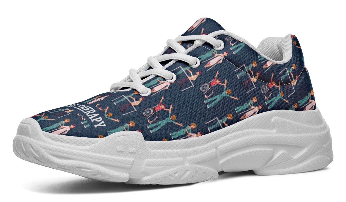 Physical Therapy Pattern Chunky Sneakers