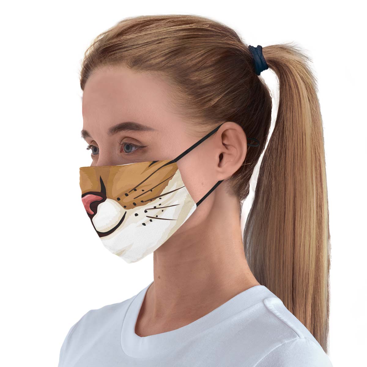 Brown Cat Face Cover