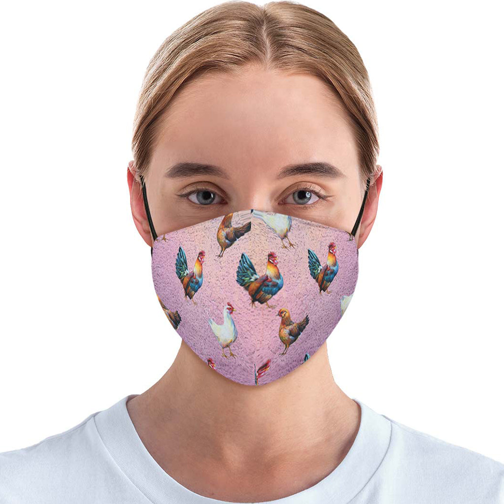 Chicken Lovers Pink Face Cover