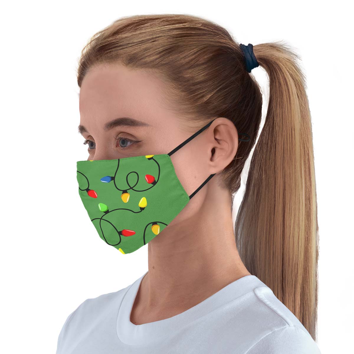 Christmas Lights Face Cover