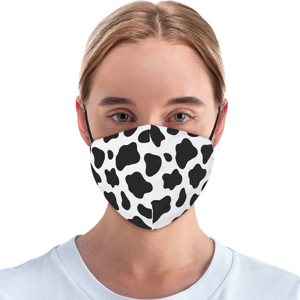 Cow Print Face Cover