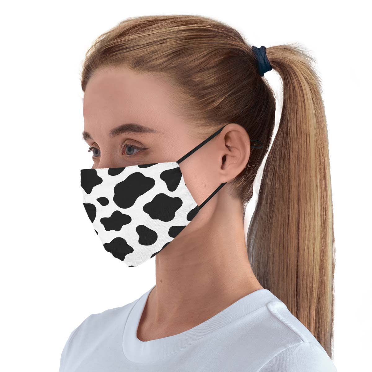 Cow Print Face Cover