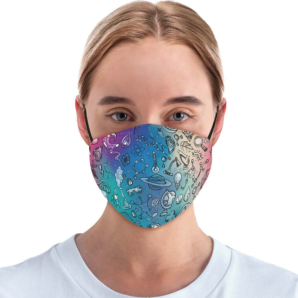 Rainbow Science Face Cover