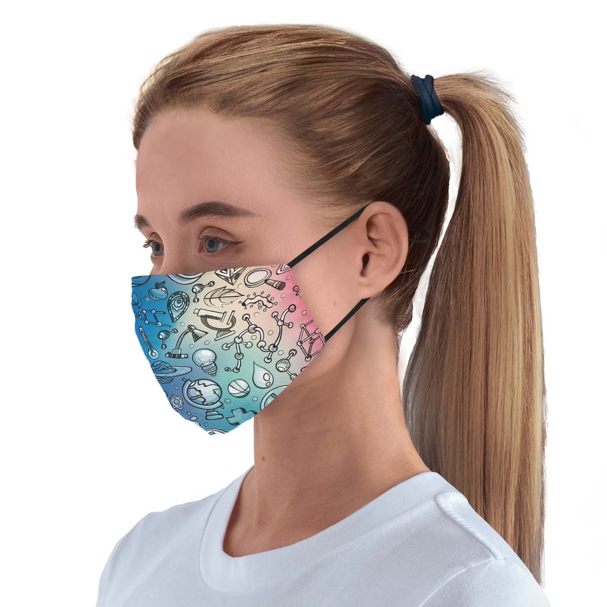 Rainbow Science Face Cover