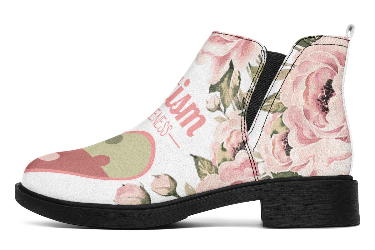 Floral Autism Awareness Neat Vibe Boots