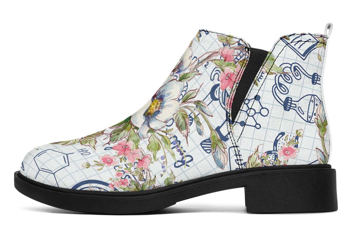 Floral Science Symbols Neat Vibe Boots
