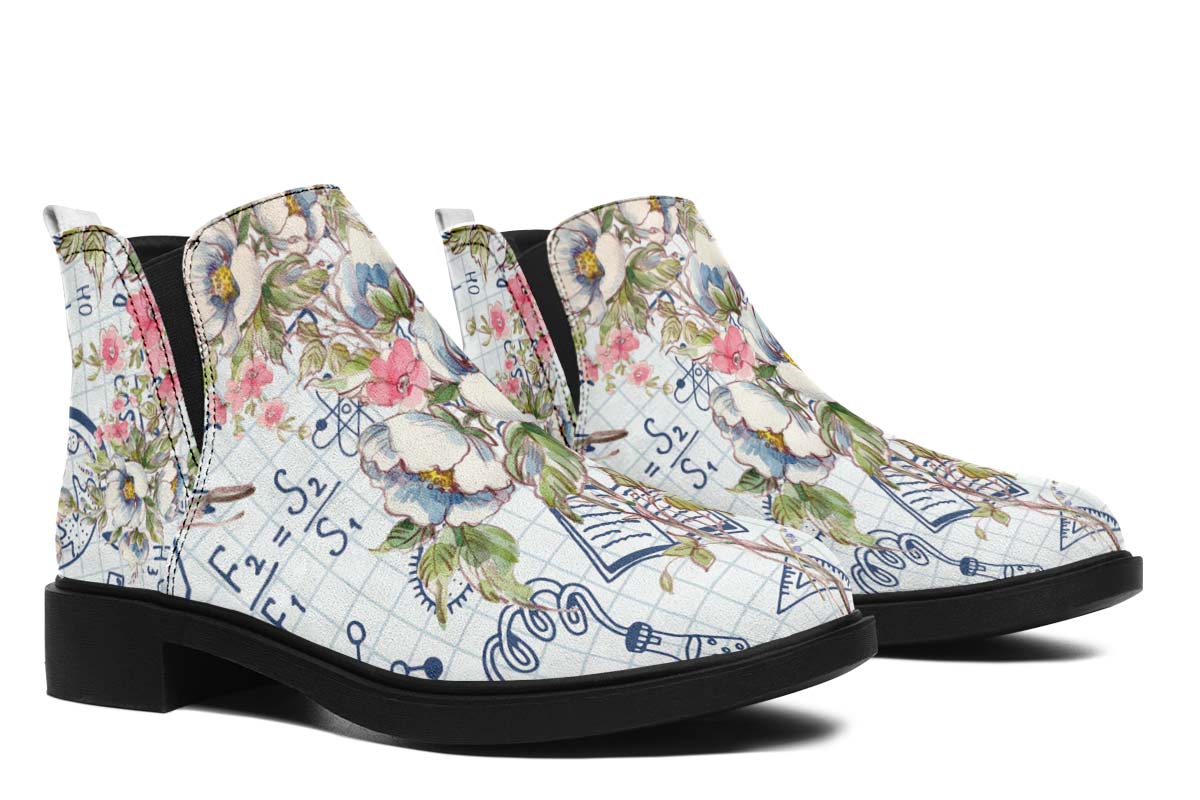 Floral Science Symbols Neat Vibe Boots