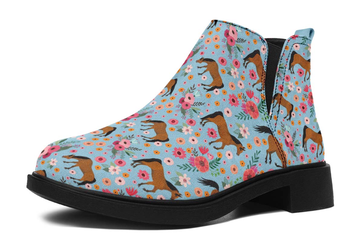 Horse Flower Neat Vibe Boots